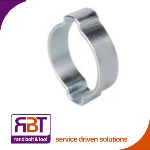 [756Z1720] Clamp 17 x 20 Zp Stl Oetiker Dbl/Ear